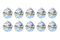 10Pcs Clear Crystal Pendants Crystal Glass Chandelier Prism