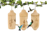 3Pcs Hummingbird House Wooden Bird Houses For Hanging Decor