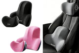 Ergonomic Memory Foam Headrest Pillow Lumbar Support Set Perfect for Car