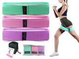 3Pcs Resistance Hip Booty Bands Elastic Workout Bands