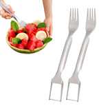 2 Pack Stainless Steel Watermelon Fork Slicer Cutter