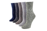 5 Pack Winter Warm Knit Socks Thick Soft Multicolor Free Size for Men and Women