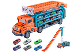 Carrier Truck Transport Car Toys Foldable 3 Layer Car Race Track Toys With 6 Toy Cars
