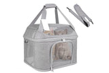 Breathable Pet Carrier Shoulder Bag Foldable Pet Travel Bag for Cats