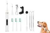Dog Plaque And Tartar Remover Electric Dogs Teeth Cleaning Kit Ultrasonic Pet Teeth Cleaner