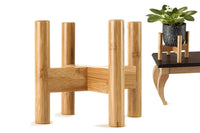 Adjustable Bamboo Plant Stand Holder Indoor
