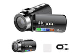 4K Video Camera Camcorder 64MP Vlogging Camera With 28X Digital Zoom for YouTube
