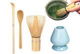 4Pcs Bamboo Chashaku Matcha Whisk Set