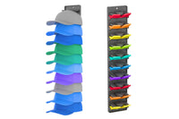 Wall Mount Closet Hat Organizer Rack Holder Built In Spring Clips
