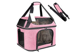 Breathable Pet Carrier Shoulder Bag Foldable Pet Travel Bag for Cats