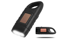 Hand Crank Solar Powered Rechargeable LED Flashlight