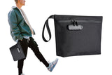 Odor&Water Resistant Bag w/Combination Lock Portable Travel Pouch