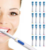 16Pcs Dual Clean Replacement Brush Heads Compatible with Oral-B