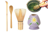 4Pcs Bamboo Chashaku Matcha Whisk Set