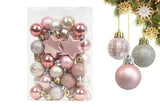 33Pcs Christmas Tree Baubles Decorations for Holiday Party