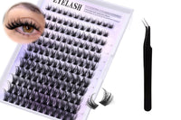 Lash Clusters with Eyelash Curler Wispy Cluster Eyelash