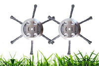 2Pcs Steel Wire Grass Trimmer Replacement Heads for Brush Cutter