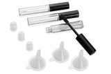3-Piece 10ml Clear Cosmetic Tube Set for Mascara Lip Gloss