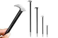 4Pcs Solid Steel Pry Bar Set with Rolled Heel
