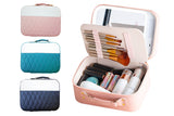 Rechargeable Lighted LED Mirror Makeup Case Cosmetic Organizer