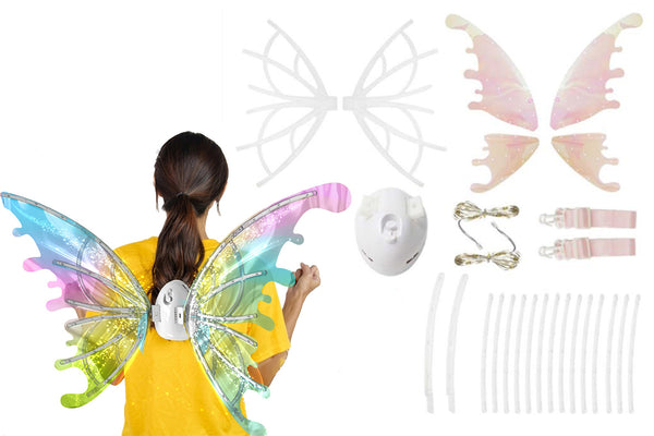 Electric Butterfly Wings with LED Lights and Music