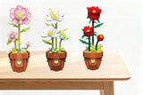 Potted Plants Building Blocks Set DIY Flower Assembly Toy