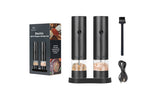 2Pcs USB Rechargeable Electric Salt and Pepper Grinder