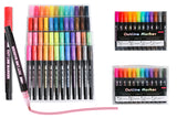 Silver Outline Double Line Pens for Drawing Art Glitter Markers