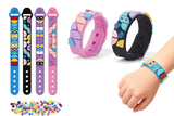 2Pcs DIY Dots Cartoon Building Blocks Bracelets