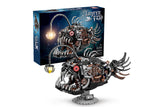 1038Pcs Light-Up Steampunk Fish Building Blocks Model Kit