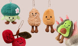 Plush Stuffed Vegetable and Fruit Keychain