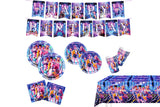 66Pcs K-pop Demon Hunter-Inspired Birthday Disposable Paper Tableware