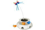3-in-1 Automatic Toy for Cats Electric Interactive Butterfly & Feather Trackball Pet Toy