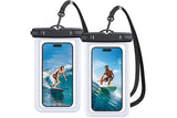 2Pcs Waterproof Phone Pouch Cases Secure Lock with Lanyards