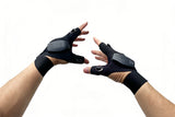1 Pair Rechargeable Fishing Gloves Led Flashlight Night Fishing Hand Lamp Gloves