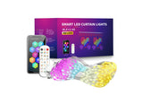 Smart Curtain Lights Bluetooth App Control DIY RGB LED String