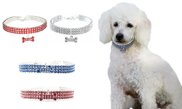 2Pack Pet Diamante Collar