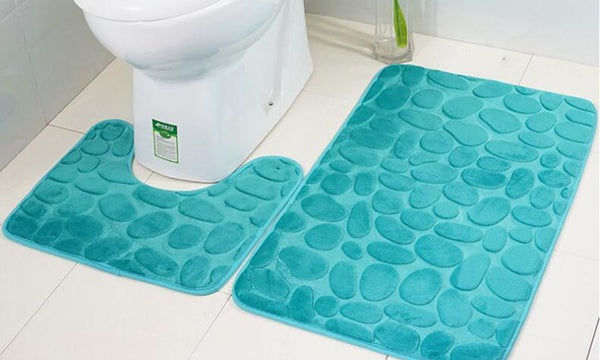 Two-Piece Pebbles Bath Mat Set