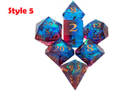 Enchanted Starlight 7 Dice Set for RPG DND Tabletop Game