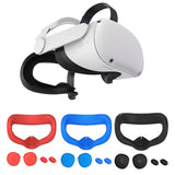 VR Silicone Face Cover Pad And Lens Cover With Joystick Cover For Oculus Quest 2