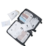 7Pcs Luggage Organiser Underwear Storage Bags Packing Cubes Travel Pouches