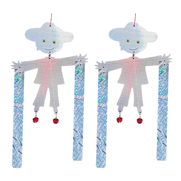 2pcs Hanging Reflective Bird Repeller Scarecrow Bird Deterrent