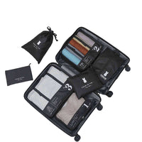 7Pcs Luggage Organiser Underwear Storage Bags Packing Cubes Travel Pouches