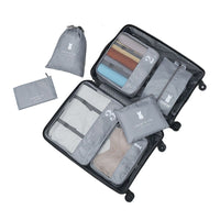 7Pcs Luggage Organiser Underwear Storage Bags Packing Cubes Travel Pouches