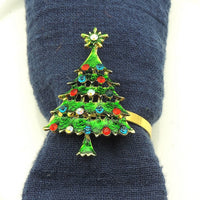 4Pcs Christmas Napkin Rings Napkin Holder Rings Christmas Table Decoration