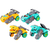 2Pcs Crash Transforming Dinosaur Toy Car