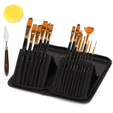 15pcs Professional Paint Brushes for Watercolor Oil Acrylic Painting
