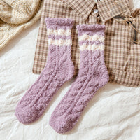 5Pairs Plush Slipper Socks