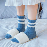 5Pairs Plush Slipper Socks