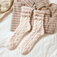 5Pairs Plush Slipper Socks